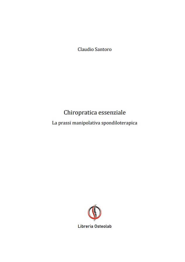 Chiropratica essenziale - Osteolab - Claudio Santoro